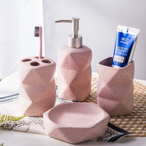 Bathroom Brush Holder Set