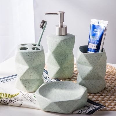 Bathroom Brush Holder Set