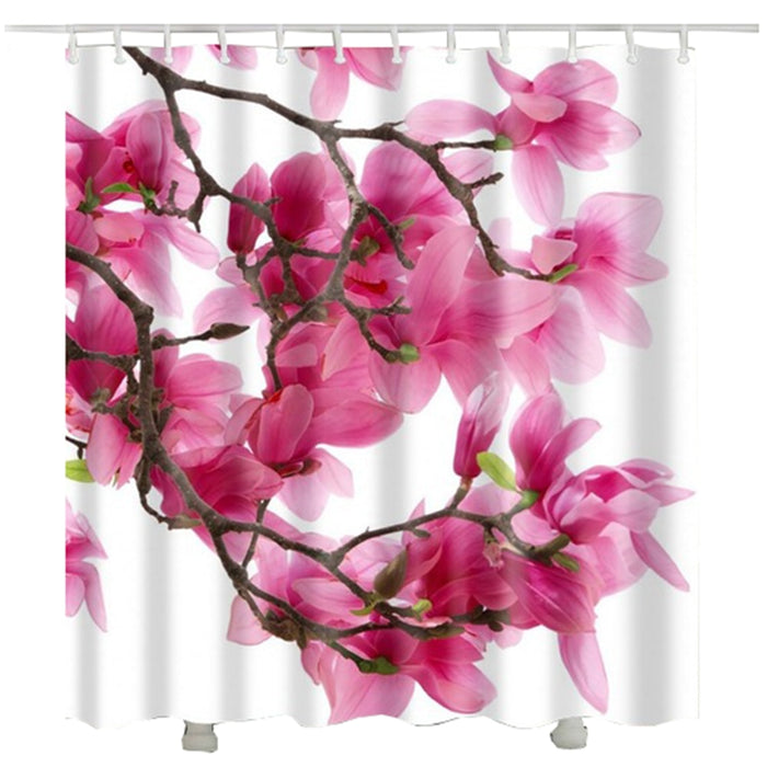 Floral shower curtain